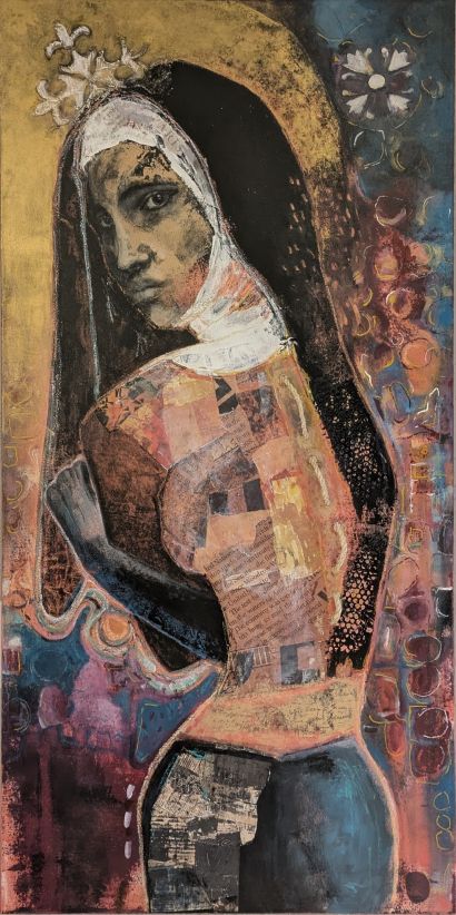 The Shamed Nun/La Monaca Umiliata - a Paint Artowrk by Federica Tentor